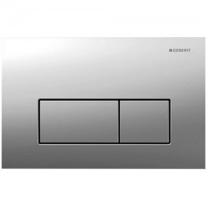 Geberit Betätigungsplatte Kappa50, für 2-Mengen-Spülung, Mattverchromt