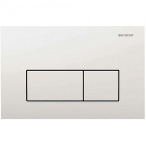 Geberit Betätigungsplatte Kappa50, für 2-Mengen-Spülung, Weiß-Alpin