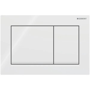 Geberit Omega30 BetPl., für 2-Mengen-Sp. weiß / weiß matt