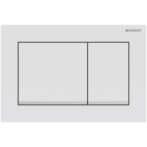 Geberit Omega30 BetPl., für 2-Mengen-Sp. weiß matt lackiert, Etc. / hgl.verchr.