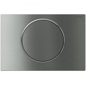 Geberit Betätigungsplatte Sigma10, für Spül-Stopp-Spülung, Edelstahl gebürstet / poliert