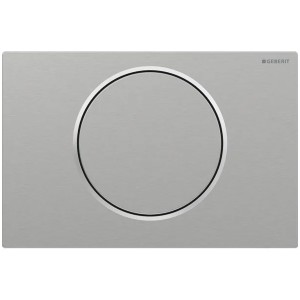 Geberit Betätigungsplatte Sigma10, für Spül-Stopp-Spülung edelstahl gebürstet / poliert / gebürstet verschraubt