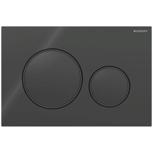 Geberit BetPl. Sigma20, für 2-Mengen-Sp. schwarz, schwarz matt