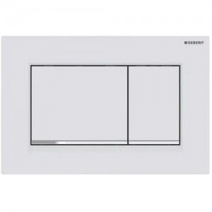 Geberit Betätigungsplatte Sigma30 für 2-Mengen-Spülung, Weiß Matt