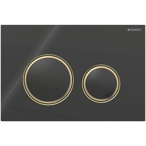 Geberit Betätigungsplatte Sigma21, für 2-Mengen-Spühlung Messing, schwarz