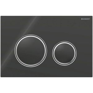 Geberit Betätigungsplatte Sigma21, für 2-Mengen-Spülung, Glas, anthrazit