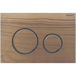 Geberit Betätigungsplatte Sigma21, für 2-Mengen-Spülung schwarzchrom, Nussbaum amerikanisch