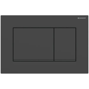 Geberit Betätigungsplatte Sigma30, für 2-Mengen-Spülung schwarz matt lackiert, beschichtet