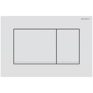 Geberit Betätigungsplatte Sigma30, für 2-Mengen-Spülung weiß matt lackiert, beschichtet