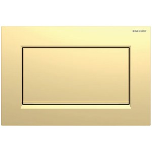 Geberit Betätigungsplatte Sigma30, für Spül-Stopp-Spülung, vergoldet