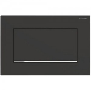 Geberit Betätigungsplatte Sigma30, für Spül-Stopp-Spülung, verschraubbar, Mattschwarz