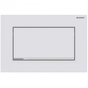 Geberit Betätigungsplatte Sigma30 für Spül-Stopp-Spülung, verschraubbar, Weiß Matt