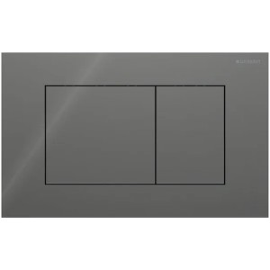 Geberit Sigma 40 BetPl., für 2-Mengen-Spülung Square, Glas, Lava