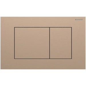 Geberit Sigma 40 BetPl., für 2-Mengen-Spülung Square, rotgold gebü./Etc