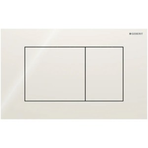 Geberit Sigma 40 BetPl., für 2-Mengen-Spülung Square, Glas, sand-grau