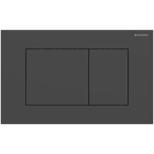 Geberit Sigma 40 BetPl., für 2-Mengen-Spülung Square, schwarzmatt/Etc