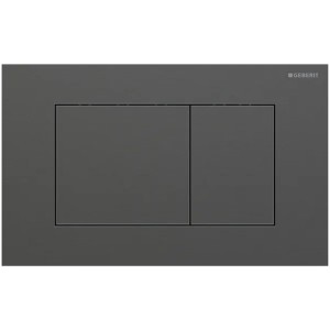 Geberit Sigma 40 BetPl., für 2-Mengen-Spülung Square, schwarzchrom gebü./Etc