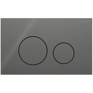 Geberit Sigma 40 BetPl., für 2-Mengen-Spülung Round, Glas, Lava