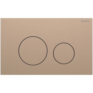 Geberit Sigma 40 BetPl., für 2-Mengen-Spülung Round, rotgold gebü./Etc