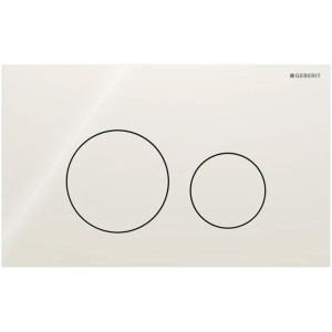 Geberit Sigma 40 BetPl., für 2-Mengen-Spülung Round, Glas, sand-grau