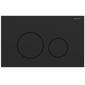 Geberit Sigma 40 BetPl., für 2-Mengen-Spülung Round, schwarzmatt/Etc