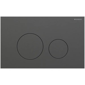 Geberit Sigma 40 BetPl., für 2-Mengen-Spülung Round, schwarzchrom gebü./Etc