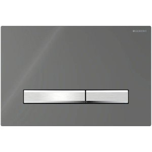 Geberit Betätigungsplatte Sigma50 für 2-Mengen-Spülung Rauchglas