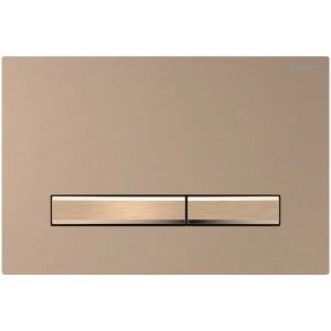Geberit Sigma50 BetPl., für 2-Mengen-Spülung Metallfarbe rotgold, rotgold gebü./Etc