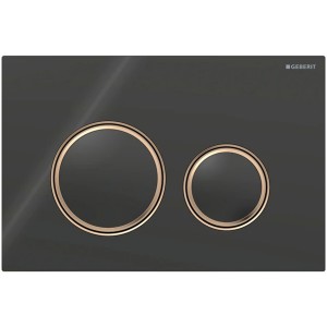 Geberit BetPl. Sigma21, für 2-Mengen-Sp. rotgold, schwarz