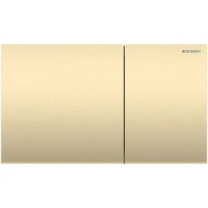 Geberit Sigma70 BetPl., für 2-Mengen-Spülung Edelstahl messing