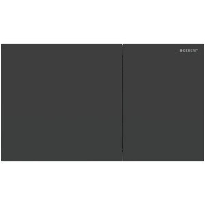 Geberit Sigma70 BetPl., für 2-Mengen-Spülung Edelstahl mattschwarz lackiert