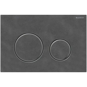 Geberit Betätigungsplatte Sigma 21, für 2-Mengen-Spülung schwarzchrom, Mustang Schiefer