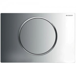 Geberit Betätigungsplatte Sigma10, für Spül-Stopp-Spülung glanzchrom / mattchrom / glanzchrom