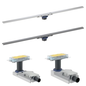 Geberit CleanLine50, Set-Angebot Duschrinne mit Ablaufgehäuse