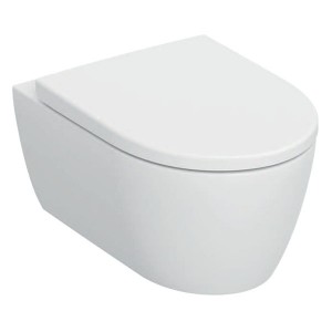 Geberit iCon Set WWC, Tiefsp., geschl. Form TurboFlush, WC-Sitz, T:53cm, weiß matt