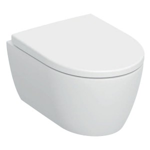 Geberit iCon Set WWC Tiefsp., verk., geschl. TurboFlush, m. WC-Sitz, T:49cm, weiß
