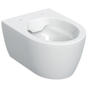 GE iCon WWC Tiefspüler, verk. Ausl. 49cm geschl. Form, Rimfree, weiß, Neu