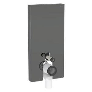 Geberit Monolith Plus Sanitärmodul f. SWC 101cm, Glas lava / alu. schwarzchrom