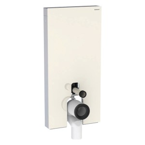 Geberit Monolith Plus Sanitärmodul f. SWC 101cm, Glas sand-grau /Aluminium
