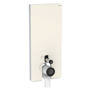 Geberit Monolith Plus Sanitärmodul f. SWC 114cm, Glas sand-grau /Aluminium