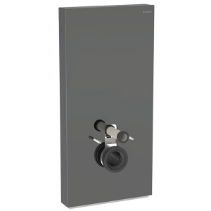 Geberit Monolith Plus Sanitärmodul f. WWC 101cm, Glas lava / alu. schwarzchrom