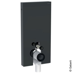Geberit Monolith Sanitärmodul für Stand-WC 101cm, Glas lava, Aluminium schwarzchrom