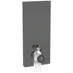 Geberit Monolith Sanitärmodul für Stand-WC 114cm, Glas lava, Aluminium schwarzchrom