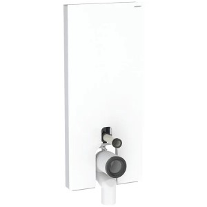 Geberit Monolith Sanitärmodul für Stand-WC 114 cm Glas weiß