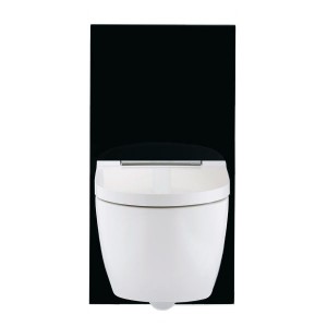 GE Monolith Sanitärmodul für Wand-WC 101 cm Glas schwarz