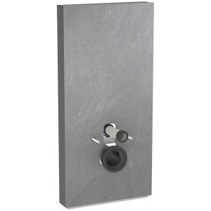 Geberit Monolith Sanitärmodul für Wand-WC 101cm Steinzeug Schieferoptik, Alu.