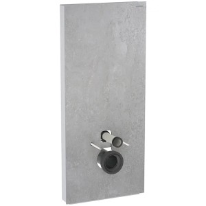 Geberit Monolith Sanitärmodul für Wand-WC 114cm, Steinzeug Betonoptik, Aluminium