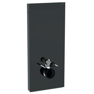 GE Monolith Sanitärmodul für Wand-WC 114cm, Glas lava, Aluminium schwarzchrom