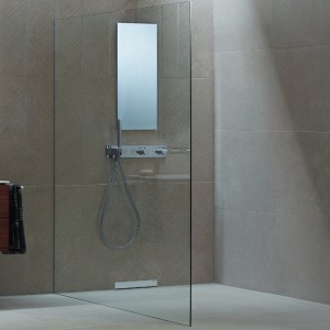 Geberit ONE Duschtrennwand für Walk-in-Dusche 90x200x0,8 cm 560001001