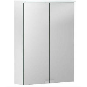 GE Option Basic Spiegelschrank m. Beleuchtung, zwei Türen, 50x67,5x14cm